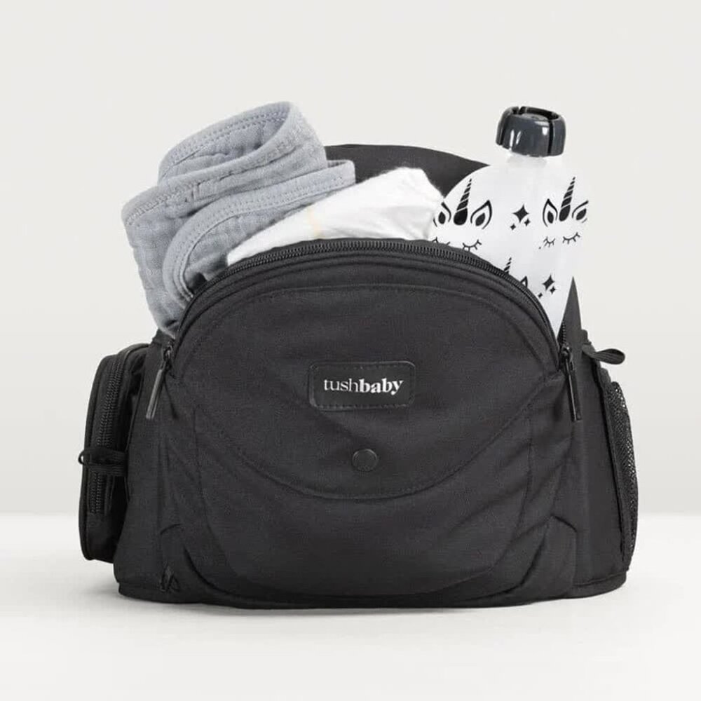 Tushbaby Hip Carrier + The Snug attachment, black